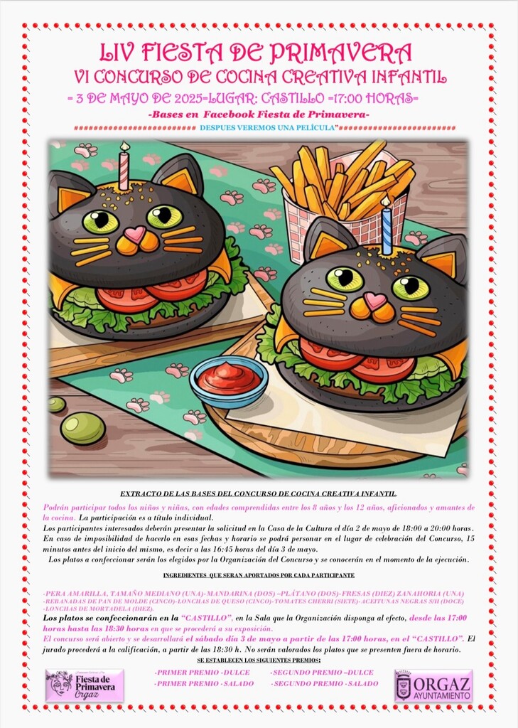 VI CONCURSO DE COCINA CREATIVA INFANTIL