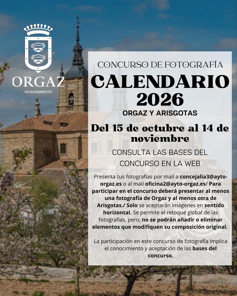 CONCURSO DE FOTOGRAFÍA CALENDARIO 2026