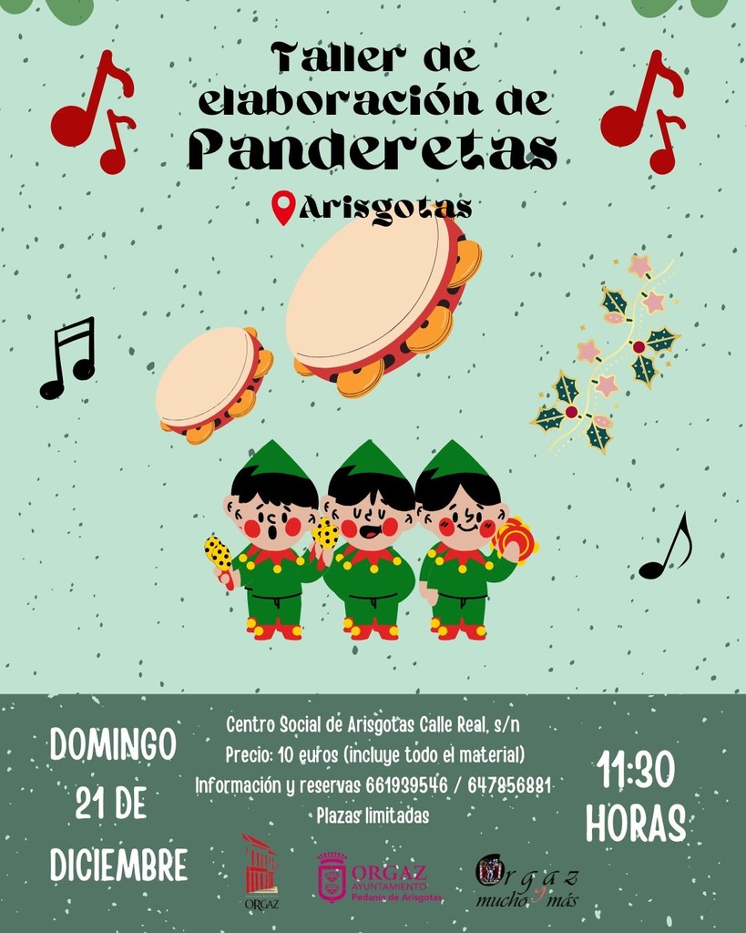 TALLER ELABORACIÓN DE TU PROPIA PANDERETA