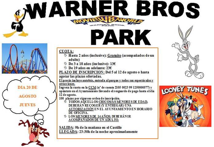 VIAJE A WARNER BROSS