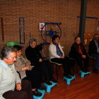 Visita de los niños del primer ciclo de Educación Primaria a los mayores