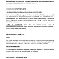 Actividades Residencia de Mayores