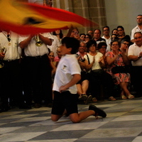 Baile de la Bandera Día del Cristo