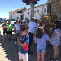 Bajada de la Virgen del Socorro de la Ermita al C.E.I.P -Conde de Orgaz-