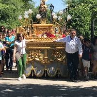 Bajada de la Virgen del Socorro de la Ermita al C.E.I.P -Conde de Orgaz-