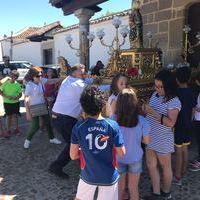 Bajada de la Virgen del Socorro de la Ermita al C.E.I.P -Conde de Orgaz-