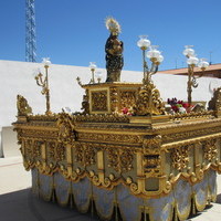 Bajada de la Virgen del Socorro de la Ermita al C.E.I.P -Conde de Orgaz-