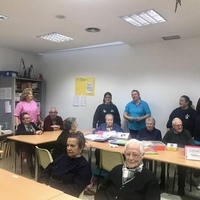 El Equipo de Gobierno y las nuevas Auxiliares Sociaosanitarias visitan la Residencia y el Centro de Día 