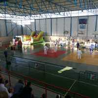 I Festival Judo Lúdico Mancheguito Orgaz-Santacruz en el Pabellón Municipal