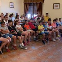 El equipo Benjamin de fútbol recibido en el Ayuntamiento 