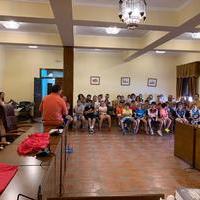 El equipo Benjamin de fútbol recibido en el Ayuntamiento 