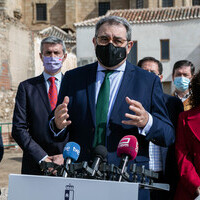 Primera piedra del Consultorio Local de Orgaz 