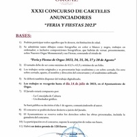 XXXI CONCURSO DE CARTELES ANUNCIADORES DE LA 