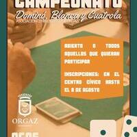 CAMPEONATO DOMINÓ, BLANCA Y CUATROLA