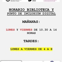 HORARIO BIBLIOTECA