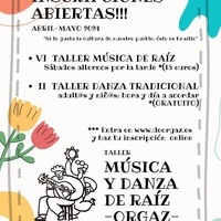 VI TALLER MÚSICA DE RAIZ YII TALLER DE DANZA