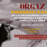 PRESENTACIÓN CARTEL CORRIDA DE TOROS FIESTA DE PRIMAVERA