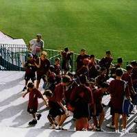 DEPORTES. Campus de fútbol. Estadios Vicente Calderón y Santiago Bernabeu