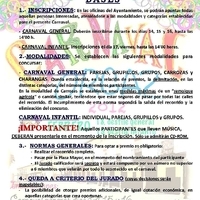 BASES DEL CARNAVAL 2012