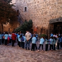 160 NIÑOS HAN VISITADO ESTA SEMANA EL CASTILLO DE LOS CONDES DE ORGAZ