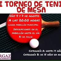 II TORNEO DE TENIS DE MESA