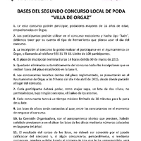 II CONCURSO DE PODA VILLA DE ORGAZ